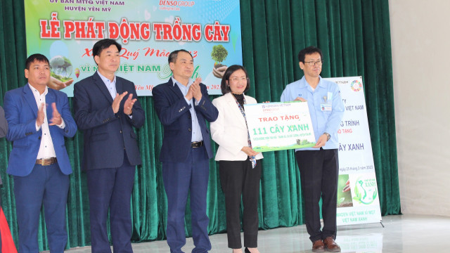 HAMADEN PHỐI HỢP ỦY BAN MẶT TRẬN TỔ QUỐC HUYỆN YÊN MỸ TỔ CHỨC “LỄ TRỒNG CÂY 2023”